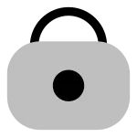 Lock Circle SVG Icon